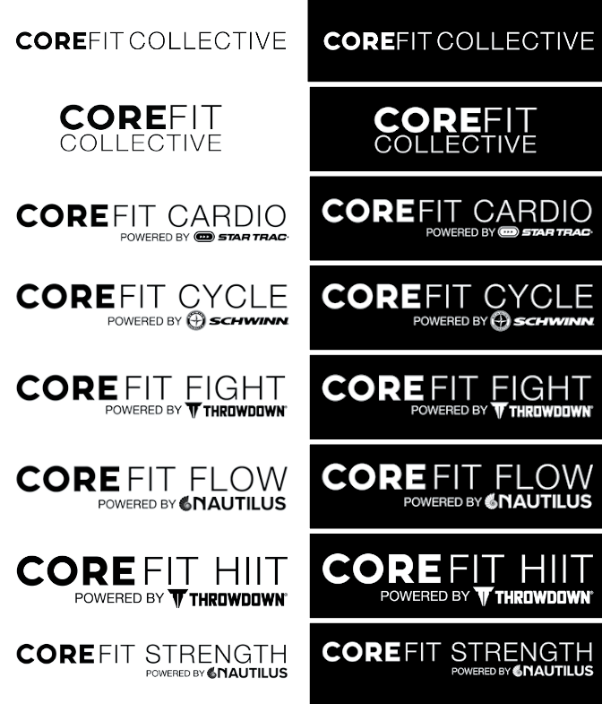 Logotipos do CoreFit Collective 2